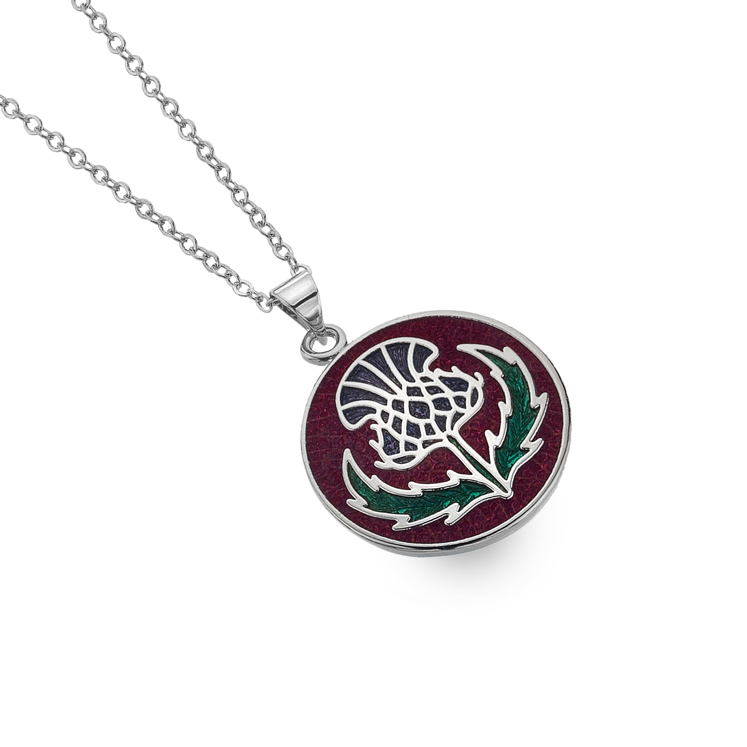 Red Thistle Necklace